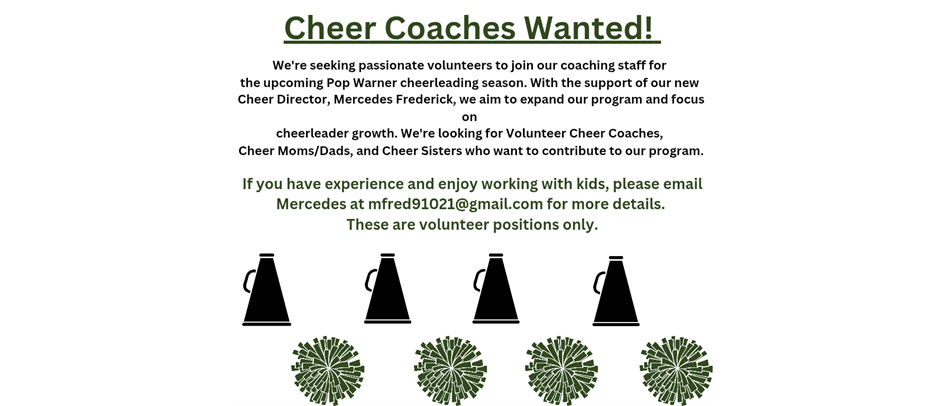 Cheer coach wanted